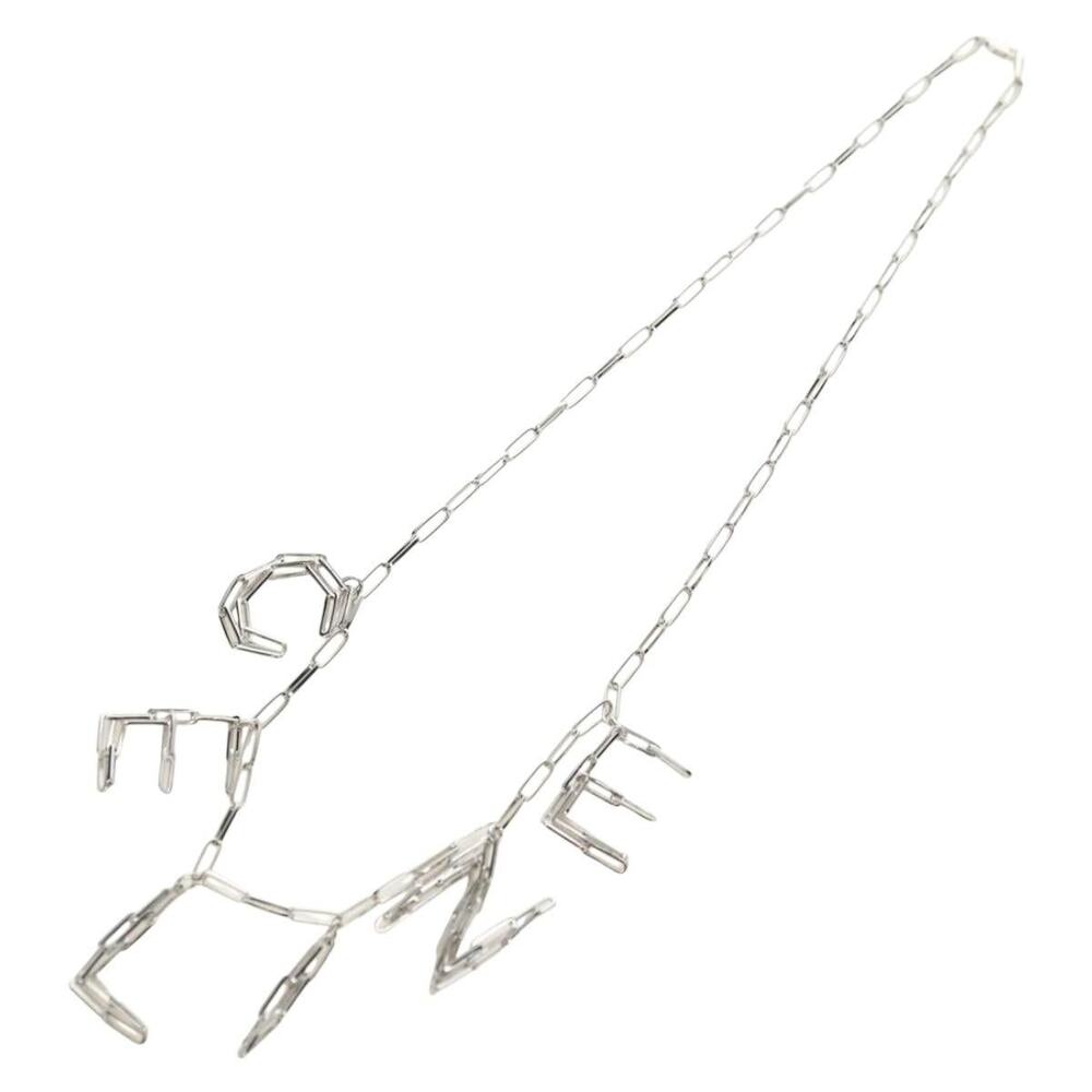 Celine Triomphe Necklace Silver
